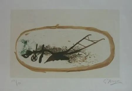 Lithograph Braque - La Charrue ( el arado)