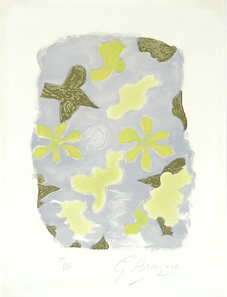 Lithograph Braque - La Sorgue
