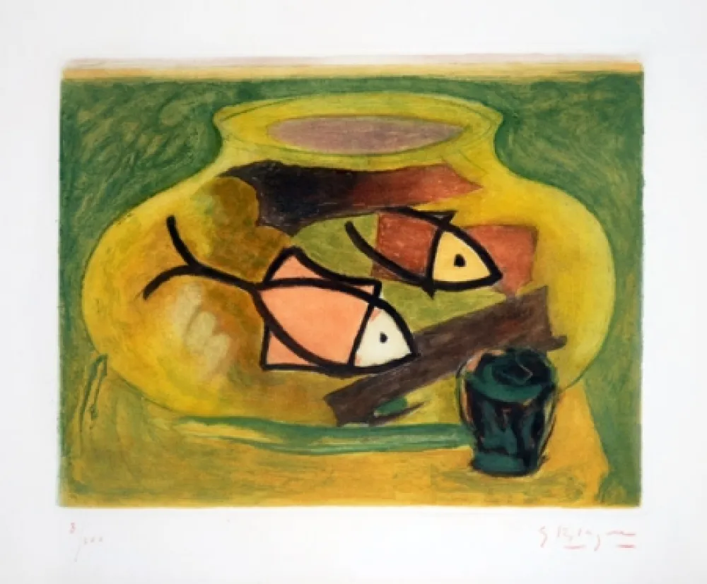 Etching Braque - L'Aquarium (The Aquarium)