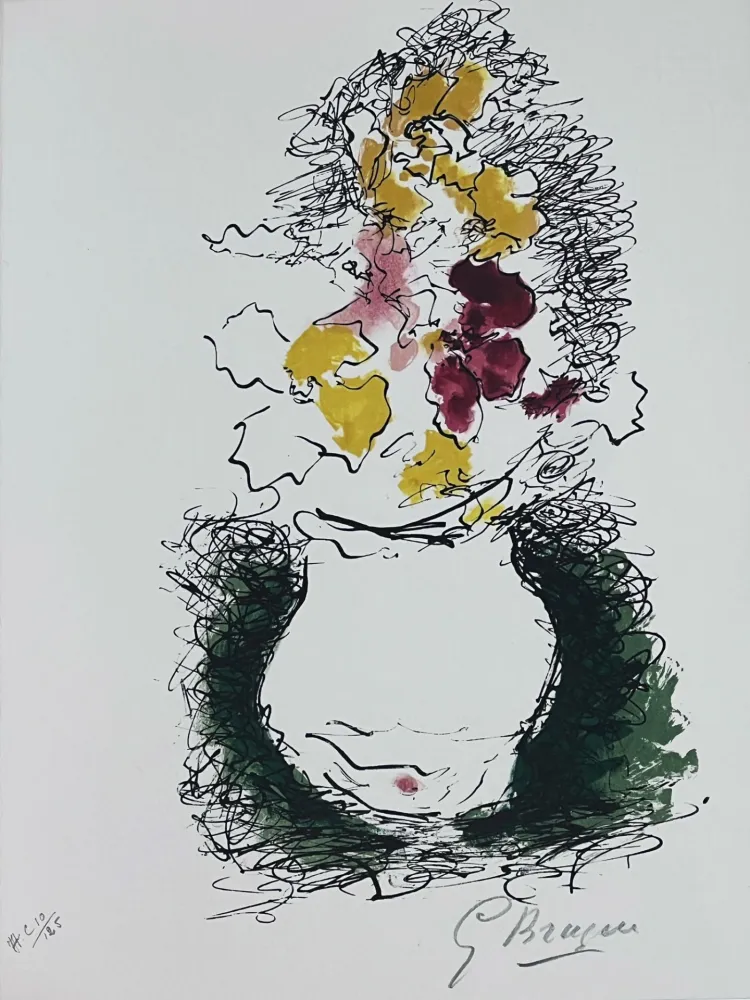 Lithograph Braque - Le Bouquet 