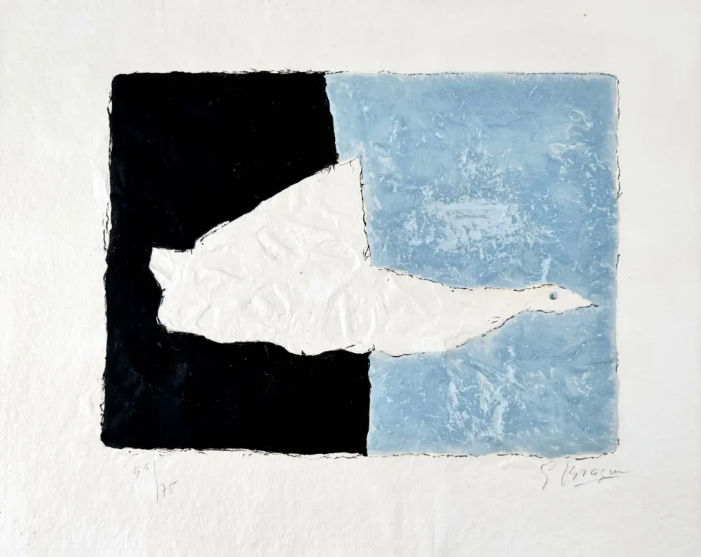 Lithograph Braque - Le Canard 