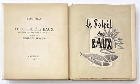 Illustrated Book Braque - Le soleil des eaux
