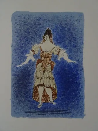 Lithograph Braque - Les Facheux