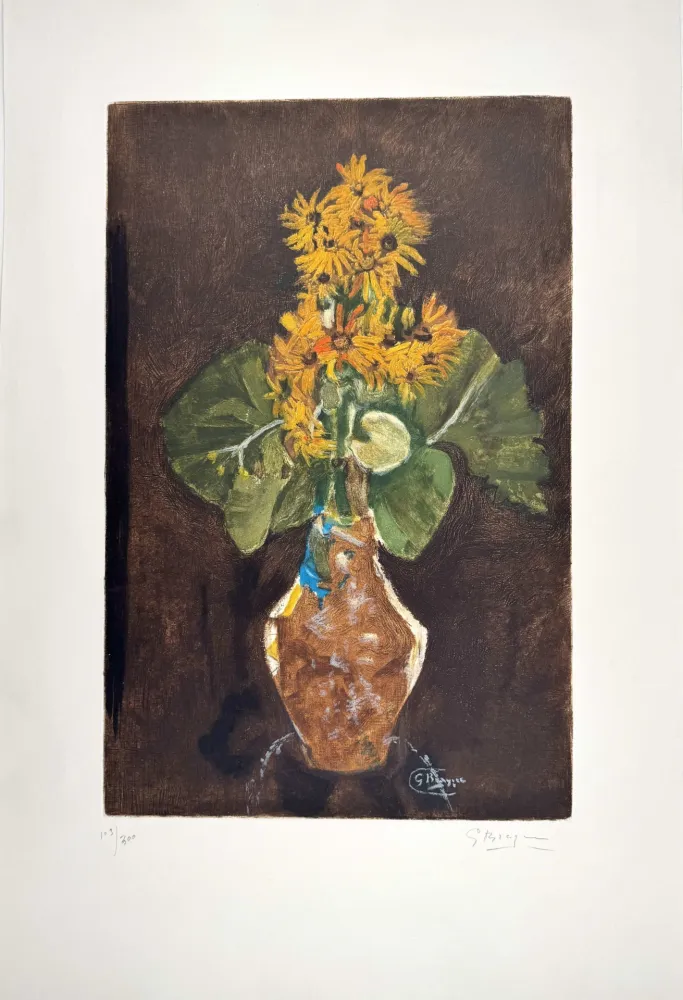 Etching And Aquatint Braque - Les Marguerites 