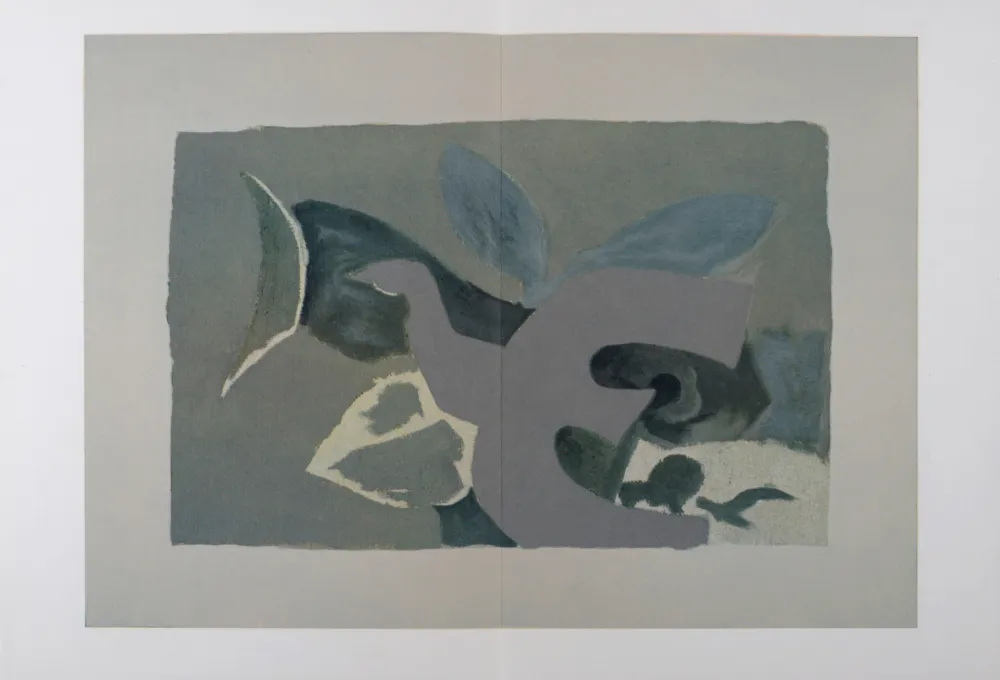 Lithograph Braque - Les Oiseaux #I, 1967