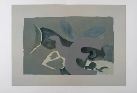 Lithograph Braque - Les Oiseaux #I, 1967