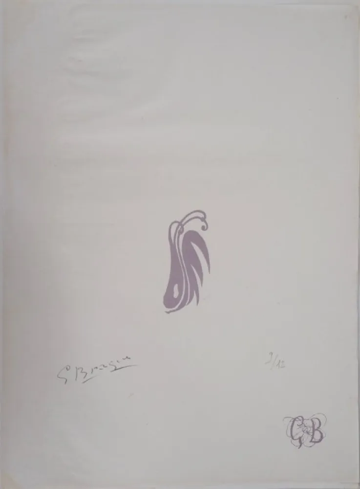 Lithograph Braque - Les paroles transparentes