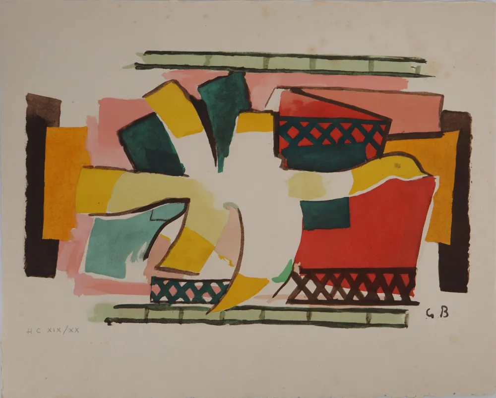 Lithograph Braque - L'oiseau de feu