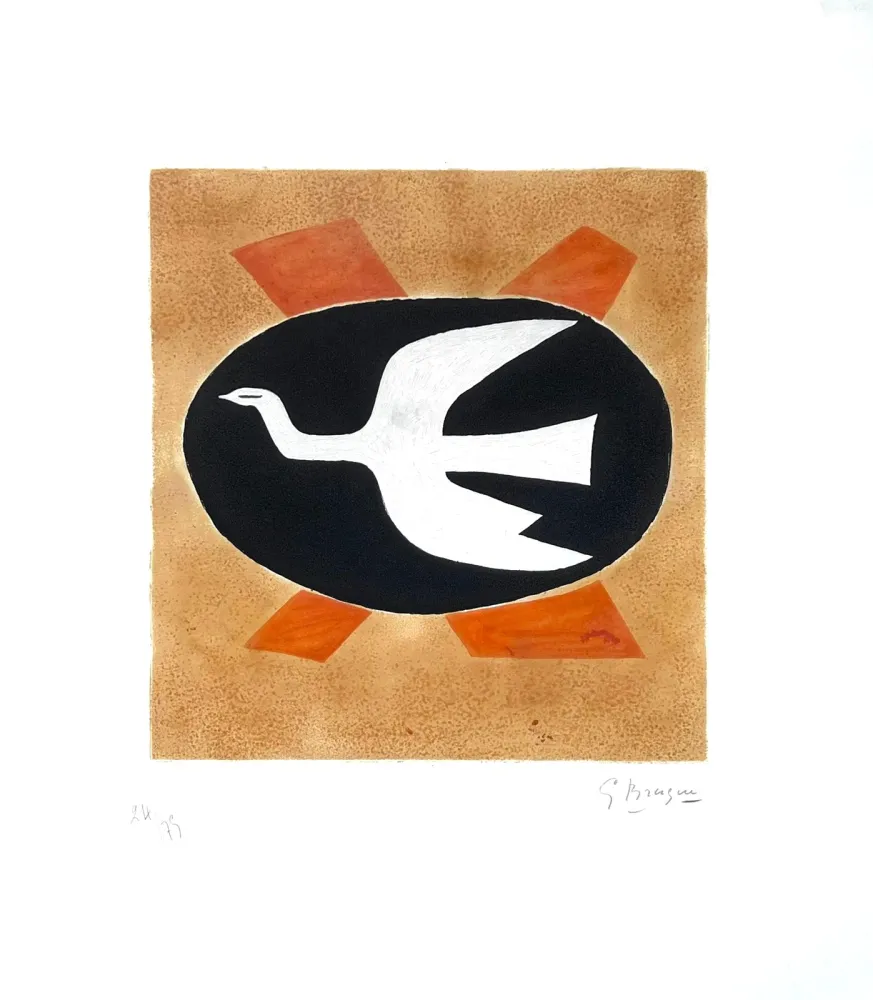 Engraving Braque - L'oiseau de feu (Oiseau XIII) 