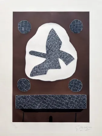 Etching And Aquatint Braque - L'oiseau de passage