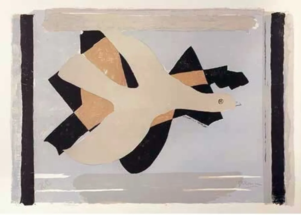 Lithograph Braque - L'oiseau est son nombre