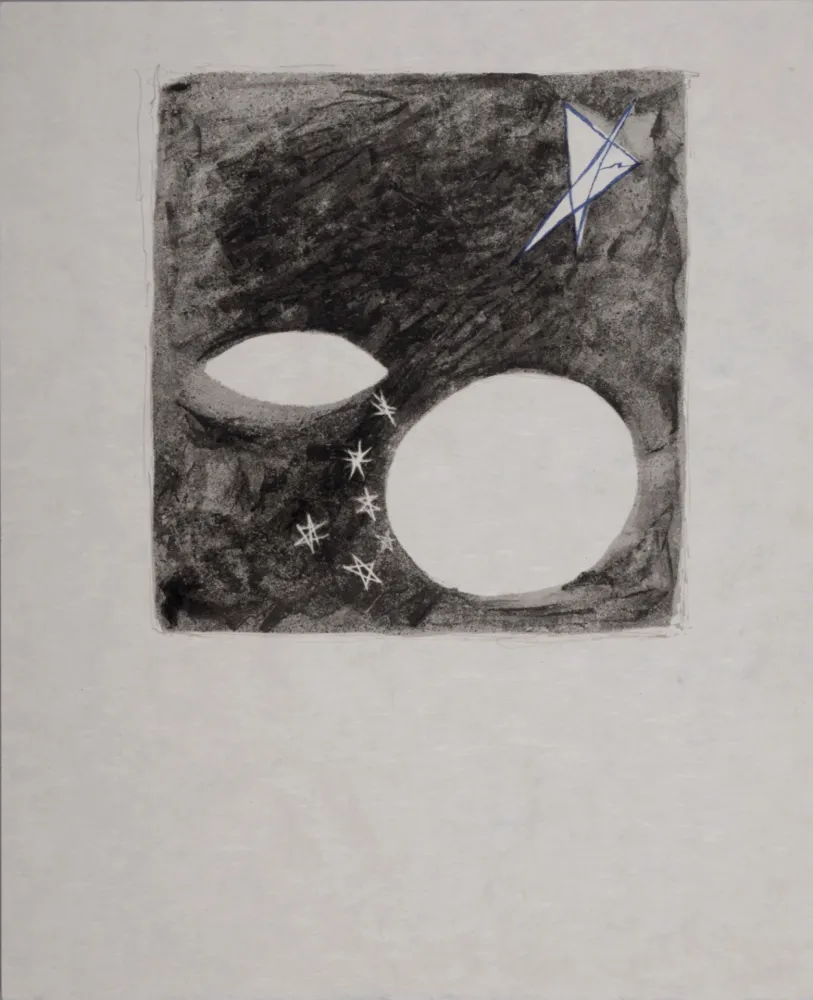 Lithograph Braque - Lunes et nuit, 1963