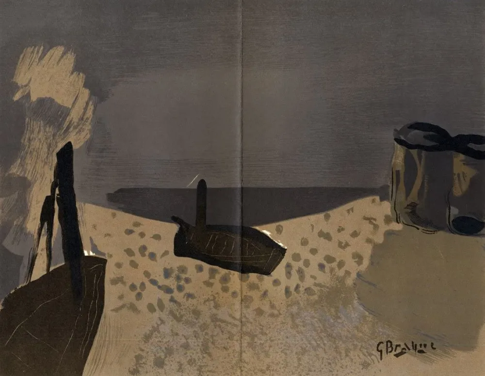 Lithograph Braque - Marine