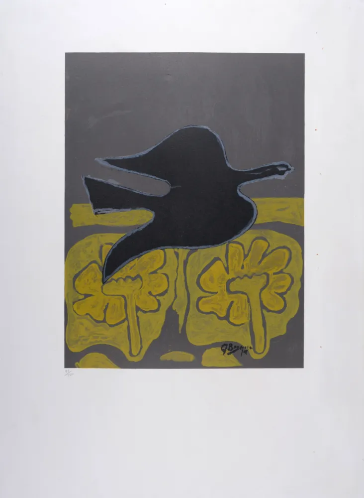 Lithograph Braque - Menton, 1964