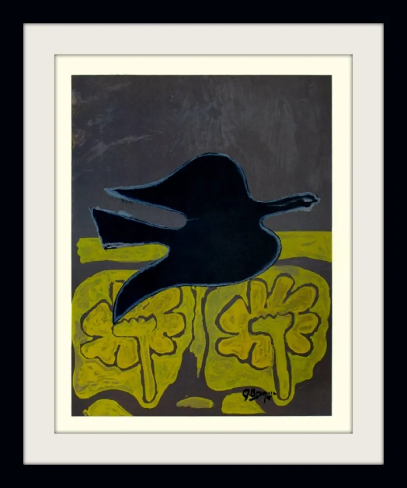 Lithograph Braque - Menton