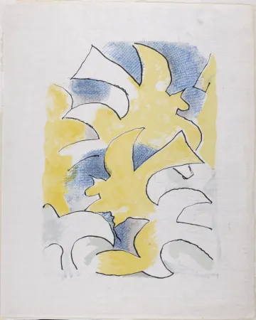 Lithograph Braque - Migration, 1963