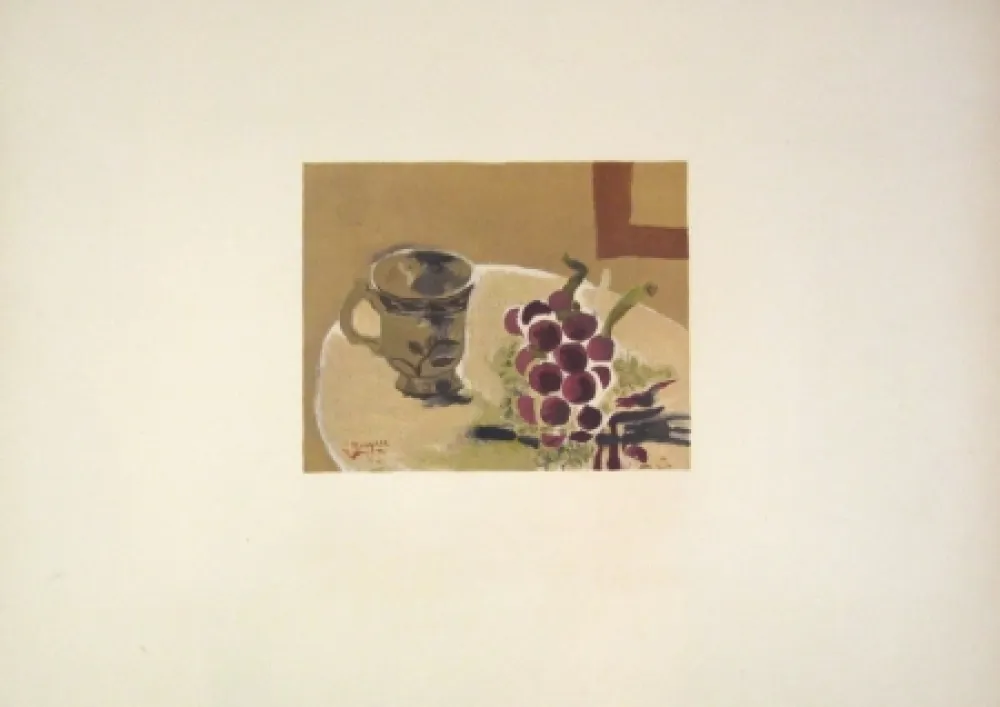 Lithograph Braque - Nature morte