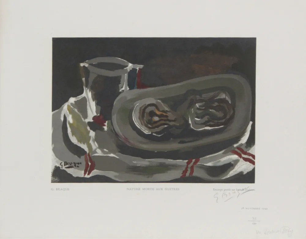 Multiple Braque - Nature Morte Aux Huitres