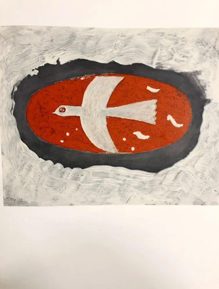 Lithograph Braque - Oiseau