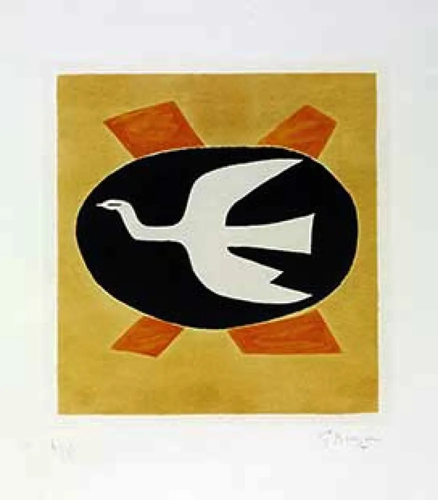 Etching Braque - OIseau de feu