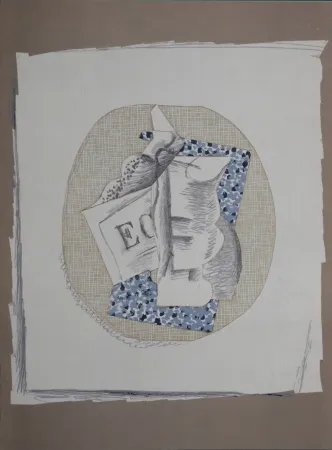 Lithograph Braque - Papiers Collés (A), 1963