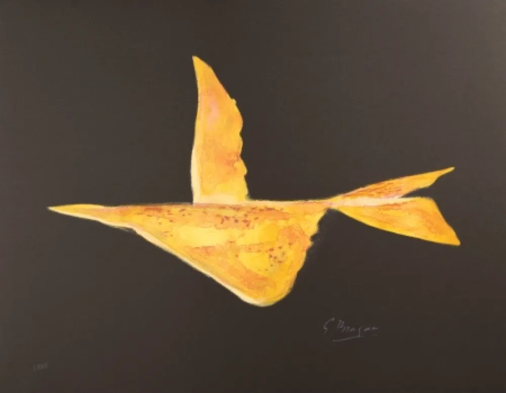 Lithograph Braque - Phaeton