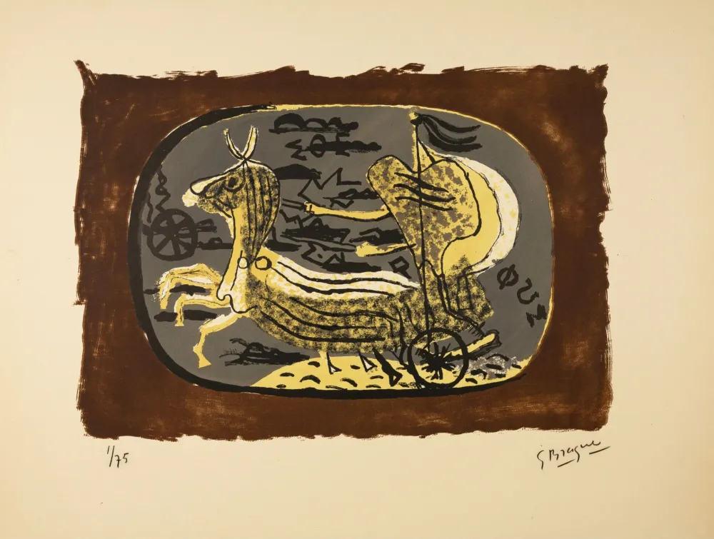 Lithograph Braque - Phaéton (Char I)
