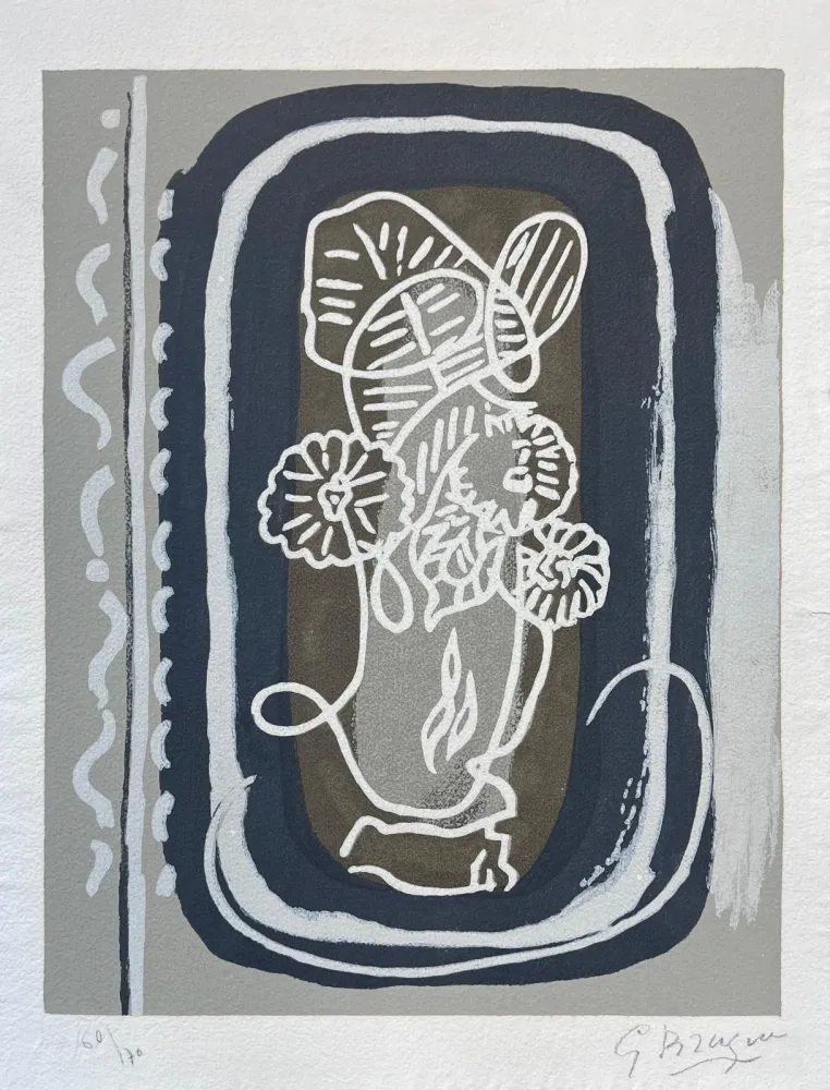 Woodcut Braque - Si je mourais là-bas 