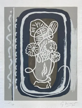 Woodcut Braque - Si je mourais là-bas 