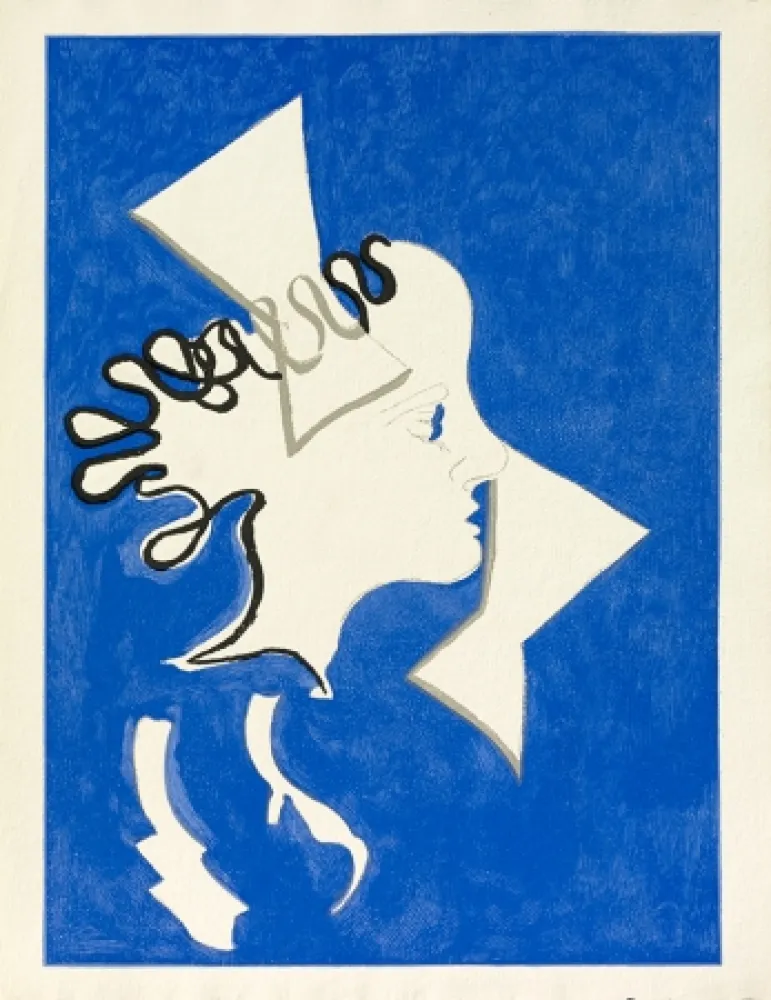 Woodcut Braque - Si je mourrai là bas