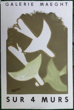 Lithograph Braque - Sur 4 murs