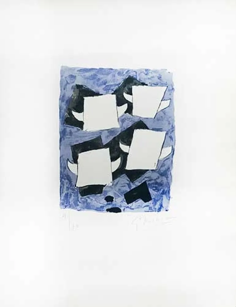 Lithograph Braque - Taureaux ailés