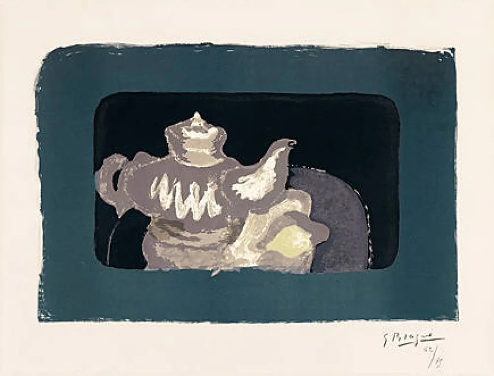 Lithograph Braque - Théière grise