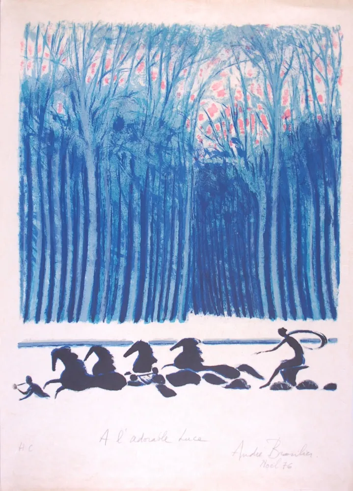 Lithograph Brasilier - Le Char d'Apollon