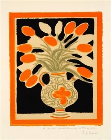 Lithograph Brasilier - LE VASE ITALIEN