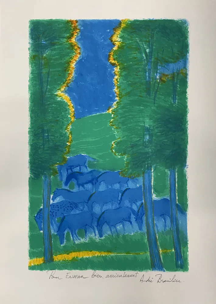 Lithograph Brasilier - Les Trois Arbres