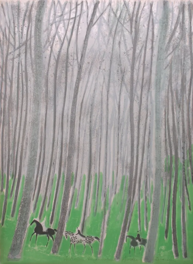 Lithograph Brasilier - Sous-Bois