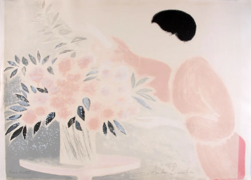 Lithograph Brasilier - Symphonie en Rose