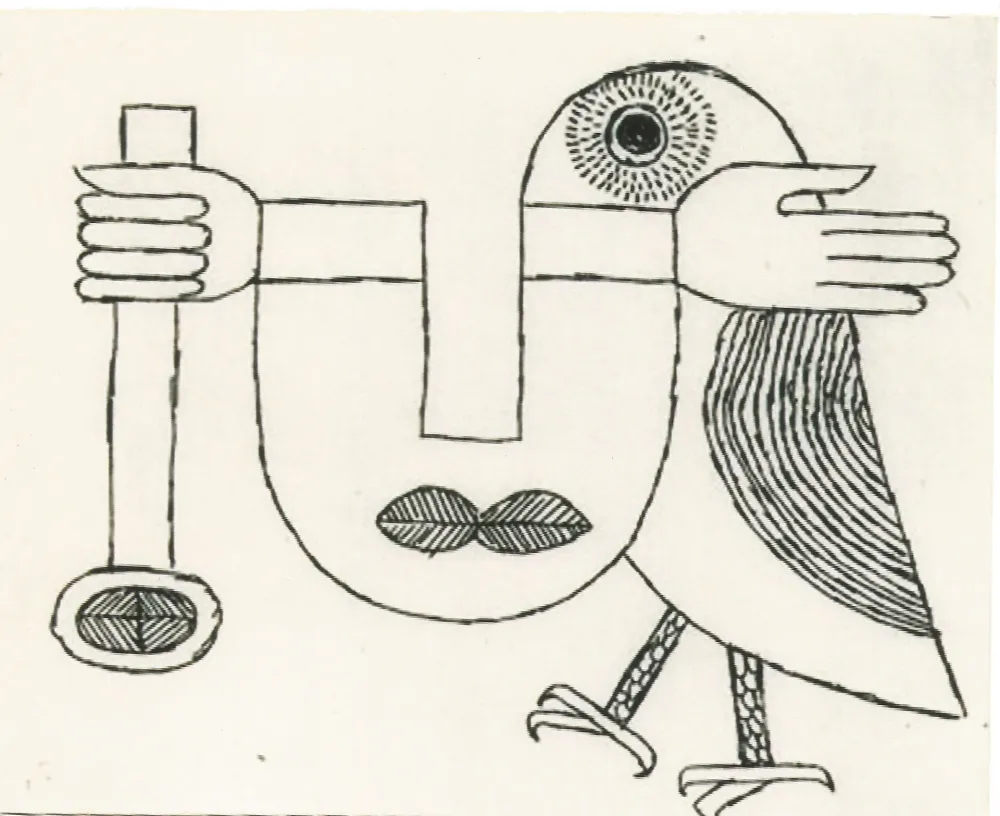 Etching Brauner - Ce chateau pressenti