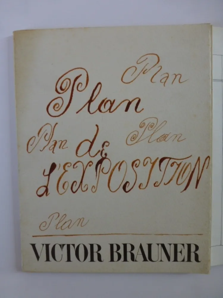 Illustrated Book Brauner - Plan de l'exposition galerie Iolas 1966
