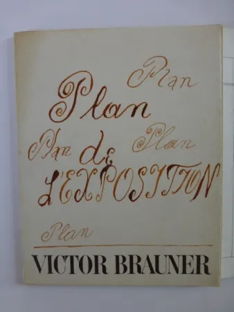 Illustrated Book Brauner - Plan de l'exposition galerie Iolas 1966