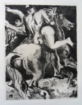 Etching Brayer - L'enlèvement des Sabines