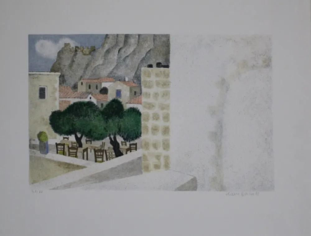 Lithograph Breiter - Monemvasia