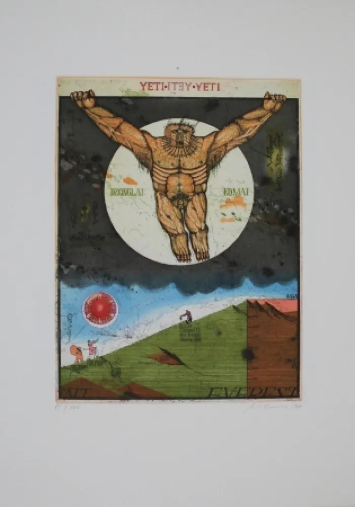 Etching And Aquatint Bremer - Yeti Yeti Yeti