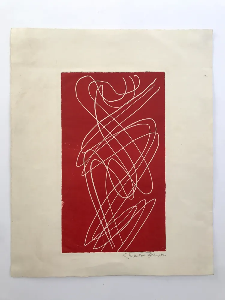 Etching Brenson - Sans titre (composition abstraite)