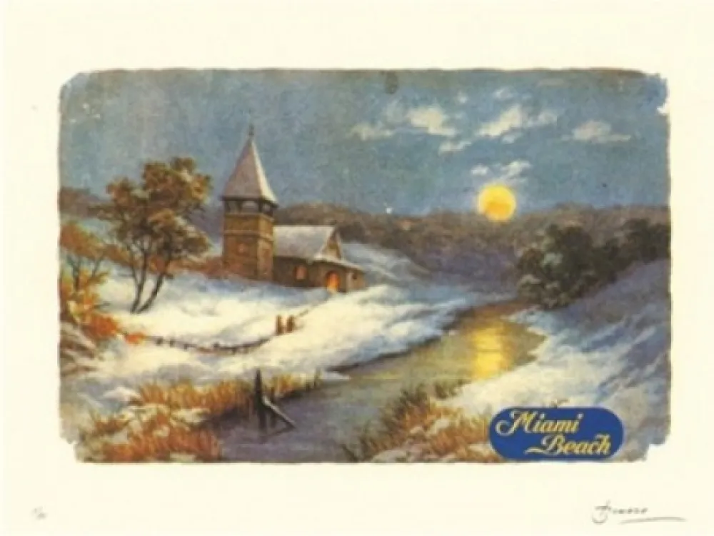 Lithograph Breuning  - Miami Beach