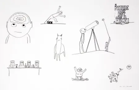 Lithograph Breuning  - Random thoughts about life 2