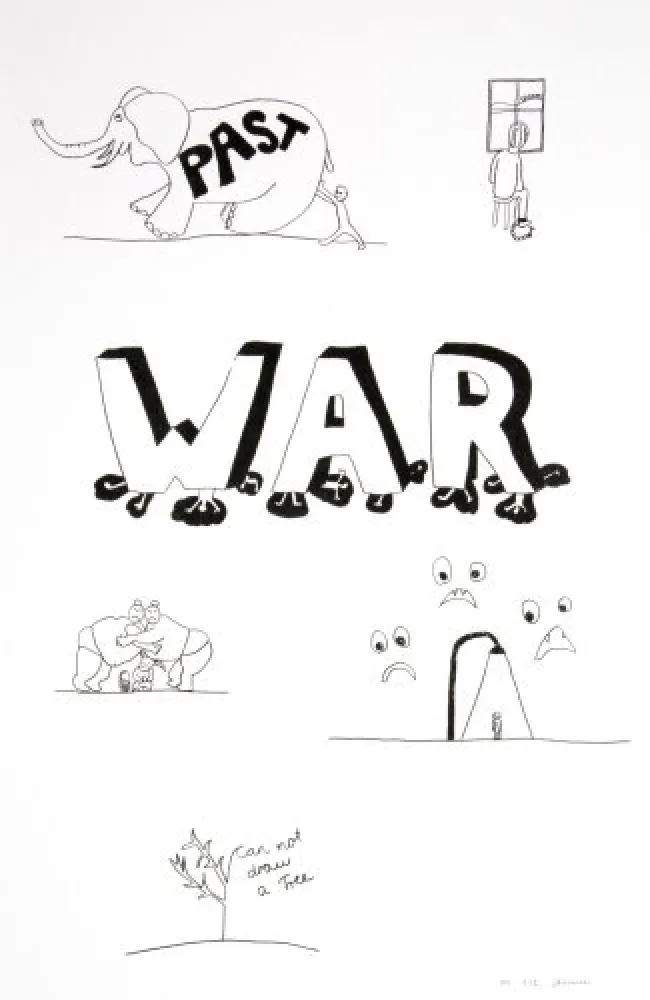 Lithograph Breuning  - Random thoughts about life 4