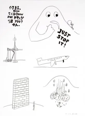 Lithograph Breuning  - Random thoughts about life 5