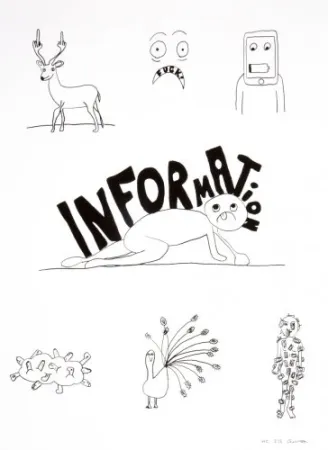 Lithograph Breuning  - Random thoughts about life 6